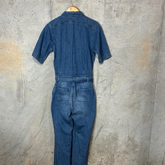 ba&sh The Tao Classic Blue Denim Jumpsuit - Picture 6 of 9